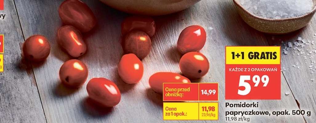 Pomidoriki papryczkowe, opak. 500 g