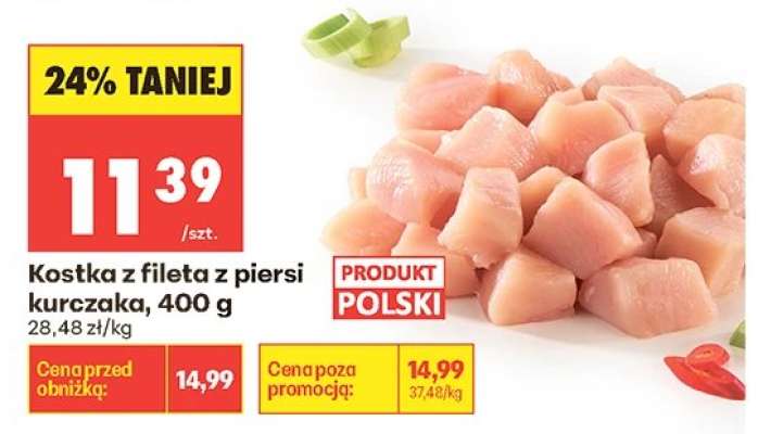 Kostka z fileta z piersi kurczaka 400 g