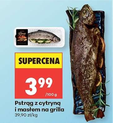 Pstrąg z cytryną i masłem na grilla