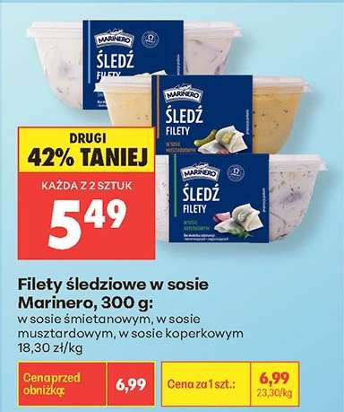 Filety śledziowe w sosie Marinero, 300 g