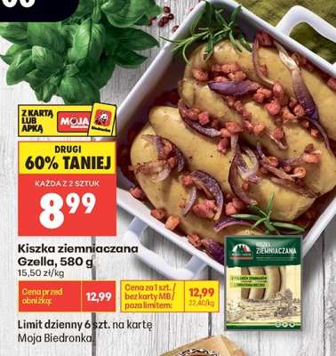 Kiszka ziemniaczana Gzella , 580 g