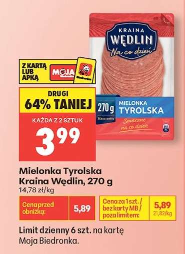 Mielonka Tyrolska Kraina Wędlin 270 g