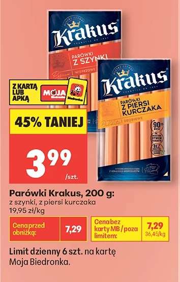 Parówki Krakus, 200 g