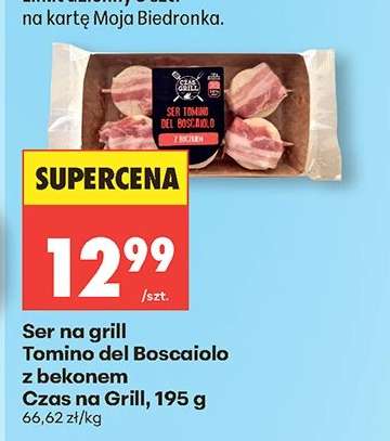 Ser na grill Tomino del Boscaiolo z bekonem