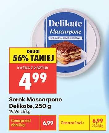Serek Mascarpone Delikate 250 g