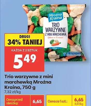 Trio warzywne z mini marchewką Mroźna Kraina 750 g