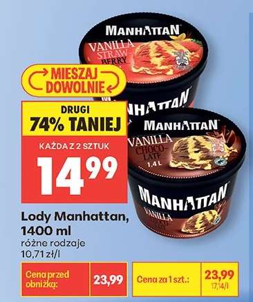 Lody Manhattan, 1400 ml