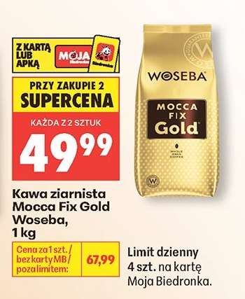 Kawa ziarnista MOCCA FIX GOLD WOSEBA 1 kg
