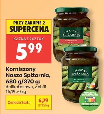 Korniszony Nasza Spiżarnia, 680 g/370 g