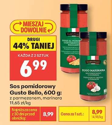 Sos pomidorowy Gusto Bello, 600 g
