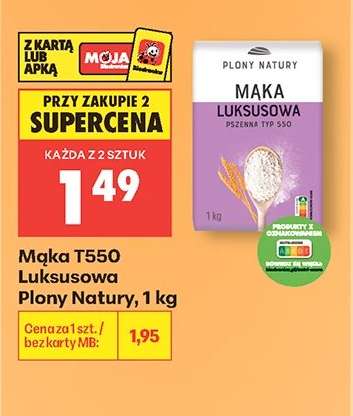 Mąka T550 Luksusowa Plony Natury, 1 kg