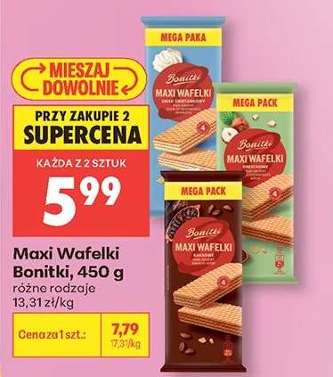 Maxi Wafelki Bonitki, 450 g
