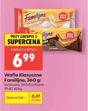 Wafle Klasyczne Familijne, 360 g