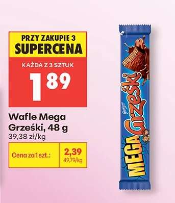 WAFLE MEGA GRZEŚKI, 48 G