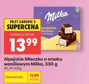 Alpejskie Mleczko o smaku waniliowym Milka 330 g