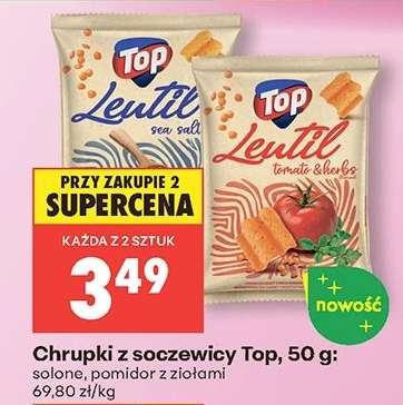Chrupki z soczewicy Top, 50 g