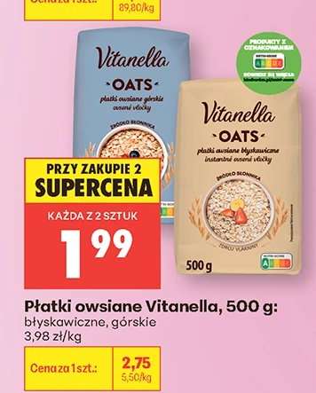 Płatki owsiane Vitanella, 500 g