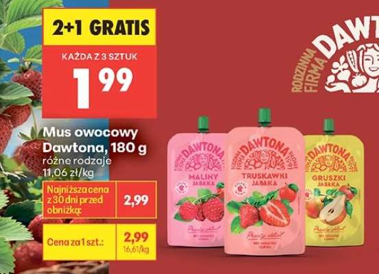 Mus owocowy Dawtona, 180 g