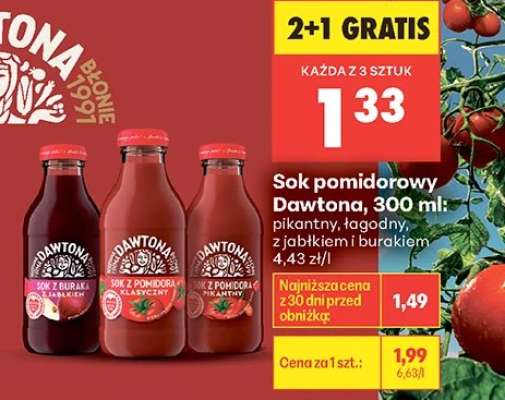 Sok pomidorowy Dawtona, 300 ml