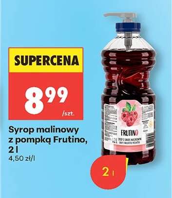 Syrop malinowy z pompką Frutino, 2 l