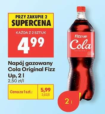 Napój gazowany Cola Original Fizz Up, 2 l