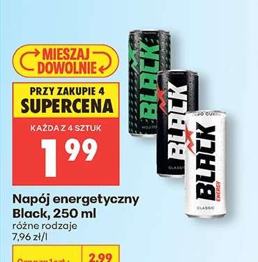 Napój energetyczny Black, 250 ml