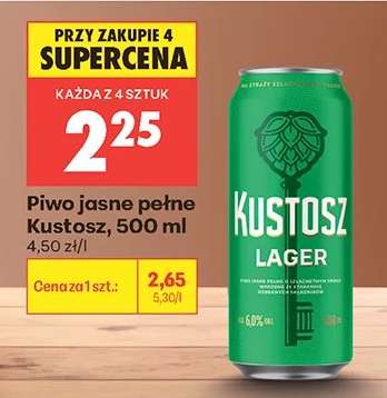 Piwo jasne pełne Kustosz, 500 ml