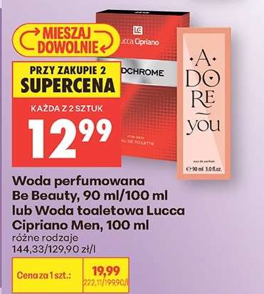 Woda perfumowana Be Beauty, 90 ml/100 ml lub Woda toaletowa Lucca Cipriano Men, 100 ml
