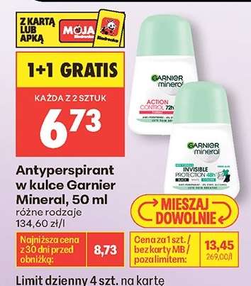 Antyperspirant w kulce Garnier Mineral, 50 ml