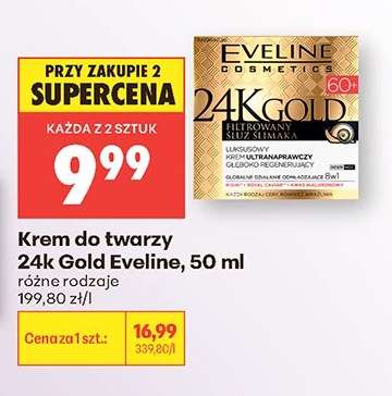 Krem do twarzy 24K Gold Eveline, 50 ml