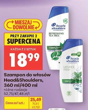 Szampon do włosów Head Shoulders 360 ml 400 ml