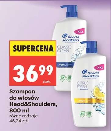 Szampon do włosów Head&Shoulders, 800 ml