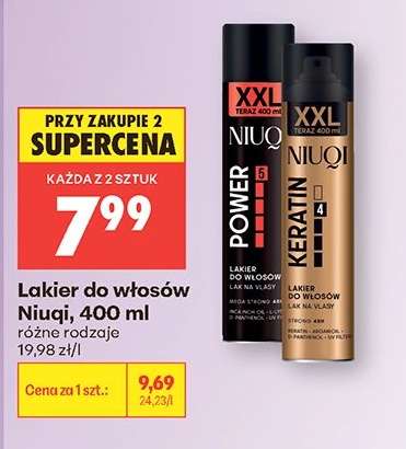 Lakier do włosów NIUQI, 400 ml