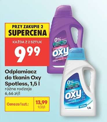 Odplamiacz do tkanin Oxy Spotless, 1,5 l