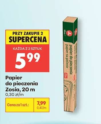 Papier do pieczenia Zosia, 20 m