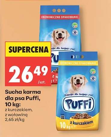 Sucha karma dla psa Puffi, 10 kg
