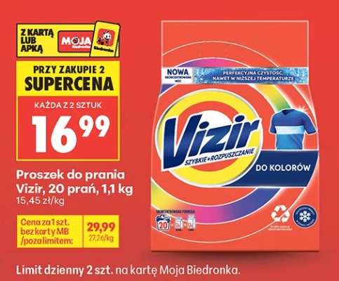 Proszek do prania Vizir 20 prań 1,1 kg
