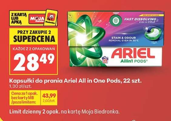 Kapsułki do prania Ariel All in One Pods, 22 szt.