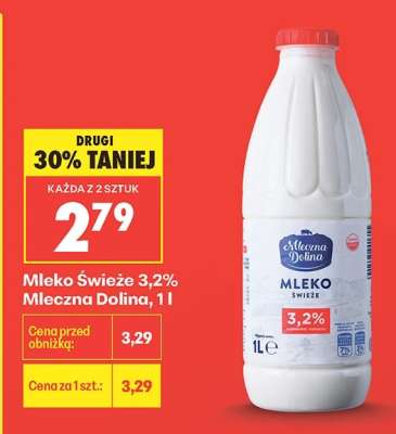 Mleko Świeże 3,2% Mleczna Dolina, 1l
