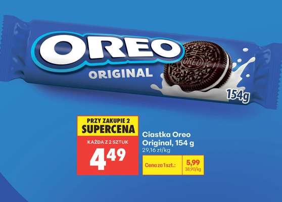 Ciastka Oreo Original, 154 g