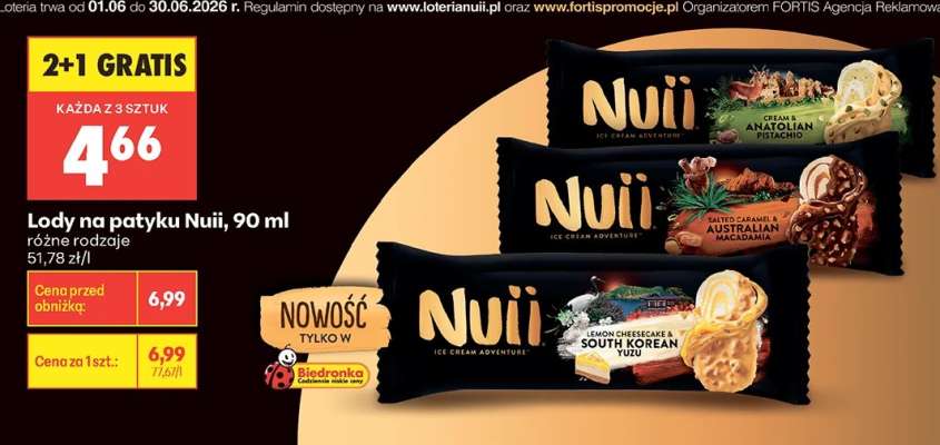 Lody na patyku Nuii, 90 ml