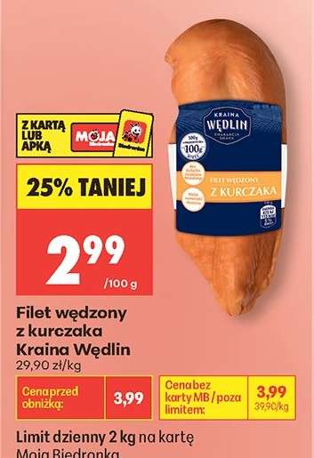 Filet wędzony z kurczaka Kraina Wędlin