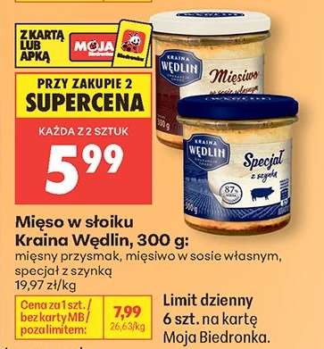 Mięso w słoiku Kraina Wędlin, 300 g