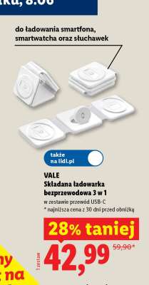 VALE Składana ładowarka bezprzewodowa 3 w 1