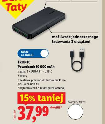 TRONIC Powerbank 10 000 mAh