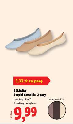 ESMARA Stopki damskie, 3 pary