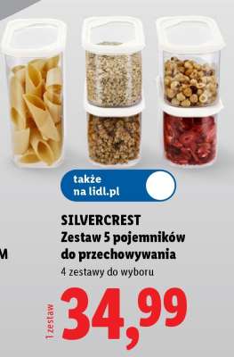 SILVERCREST Zestaw 5 pojemników do przechowywania
