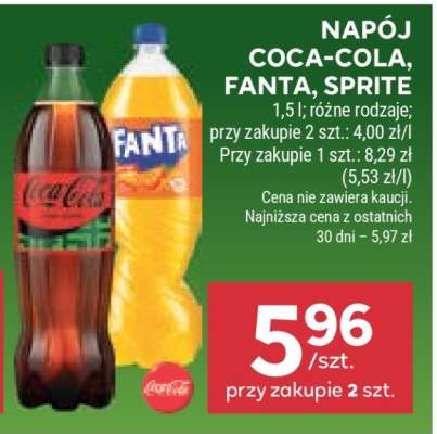 Napój Coca-Cola, Fanta, Sprite