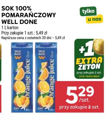 Sok 100% Pomarańczowy Well Done