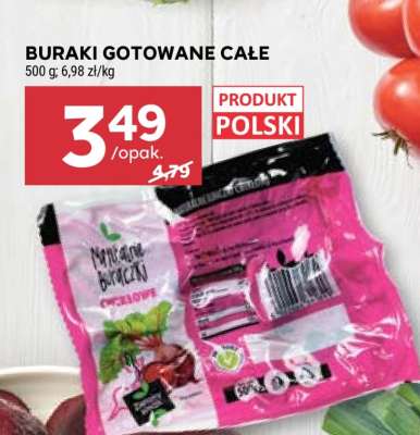 Buraki gotowane całe